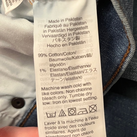 JCrew Button Fly Med Wash High-Rise Crop Flare Raw Hem Sz27 - Picture 12 of 13